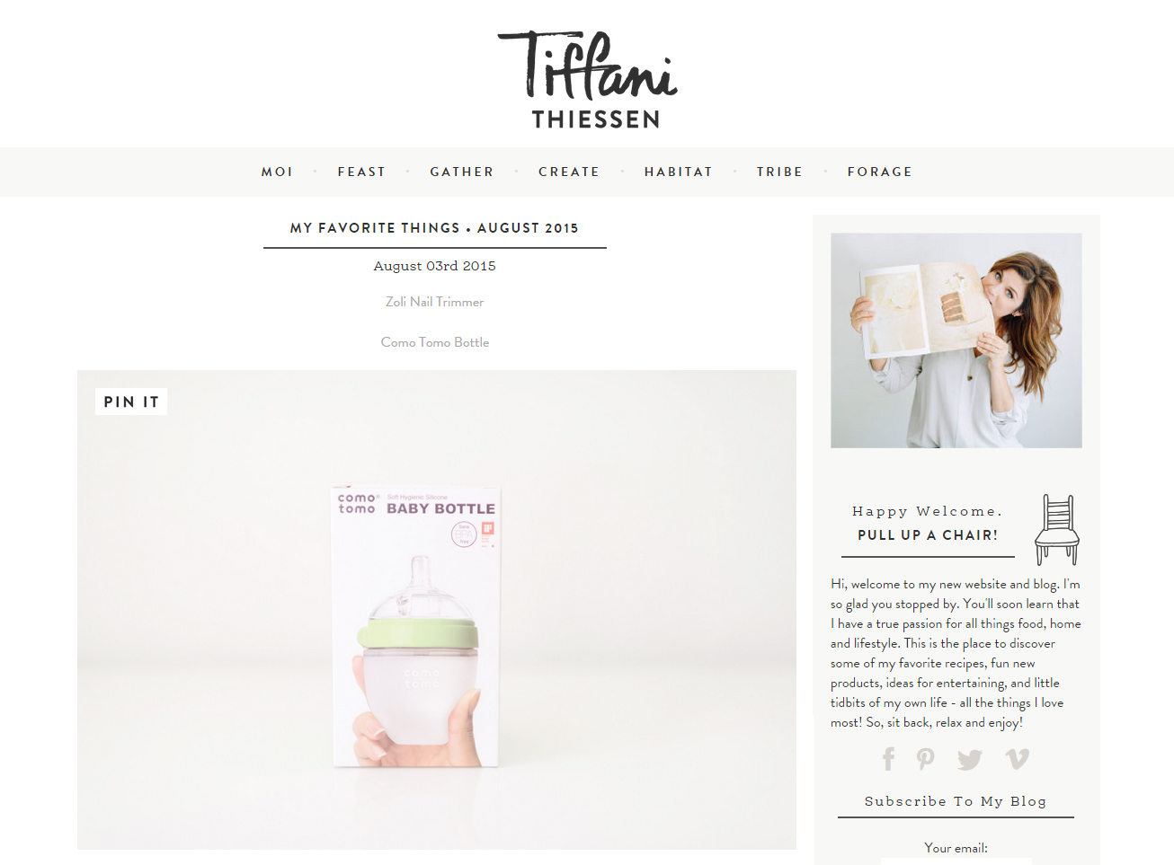 Tiffani Thiessen’s “Favorite Things” 코모토모